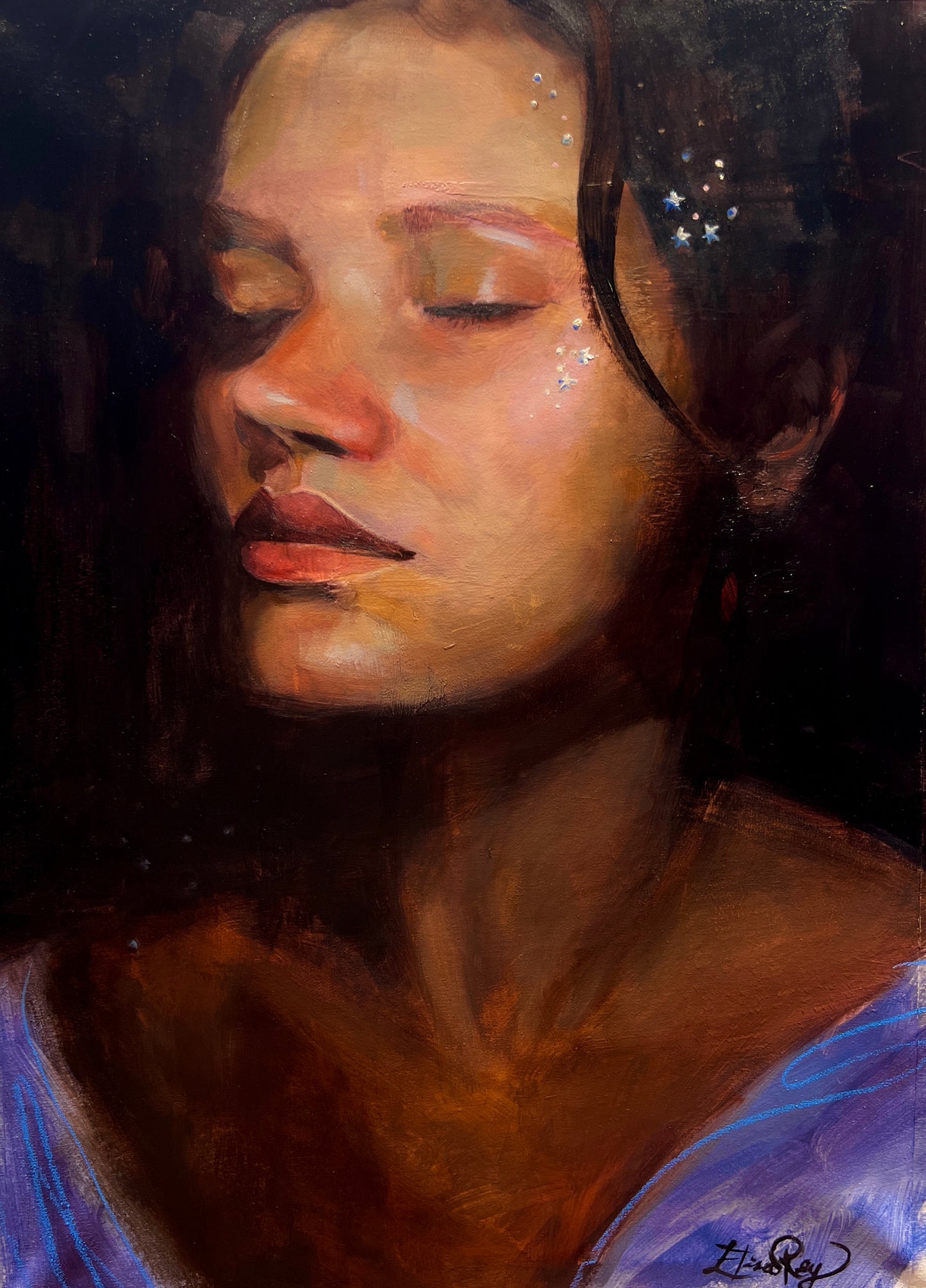 Portrait oil sketch #1 Ana